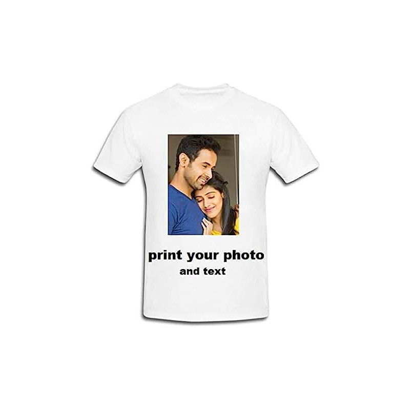 T-shirt with custom photo and text