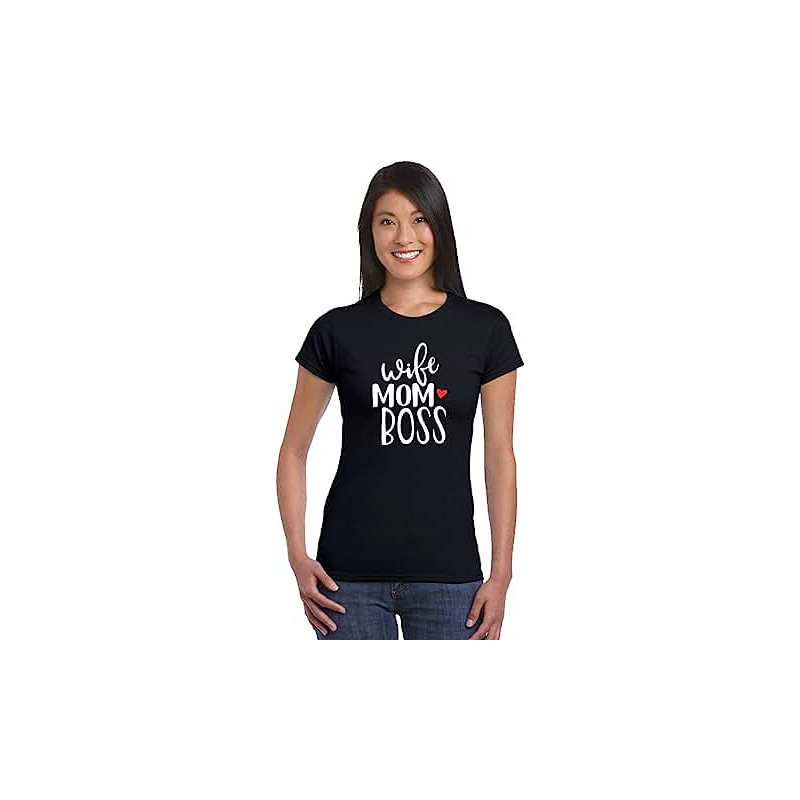 Wife & Mom & Boss T-shirts.