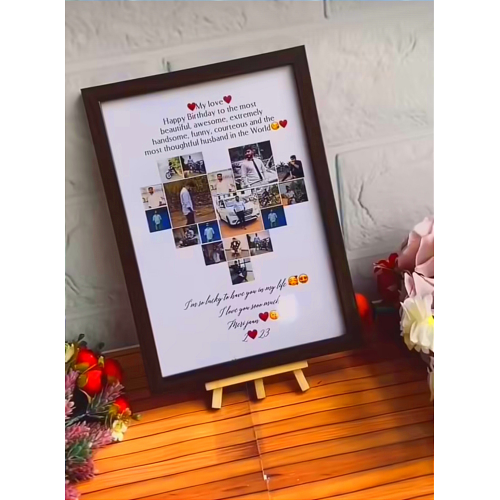 Heart Shaped Customized Photo Frame