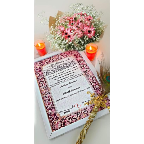 Nikkah Nama With Frame |...