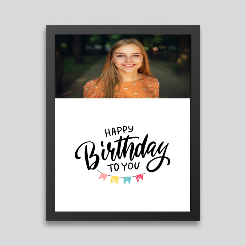 Happy Birthday Custom Photo Frame