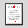 Thankyou Teacher Photo Frame