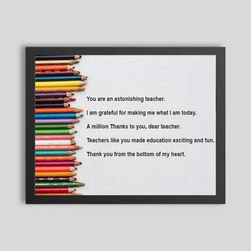 Thankyou Teacher Photo Frame